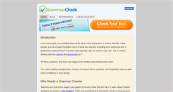 Desktop Screenshot of grammarcheck.net