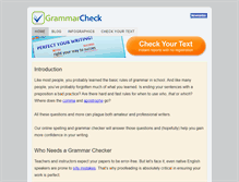 Tablet Screenshot of grammarcheck.net